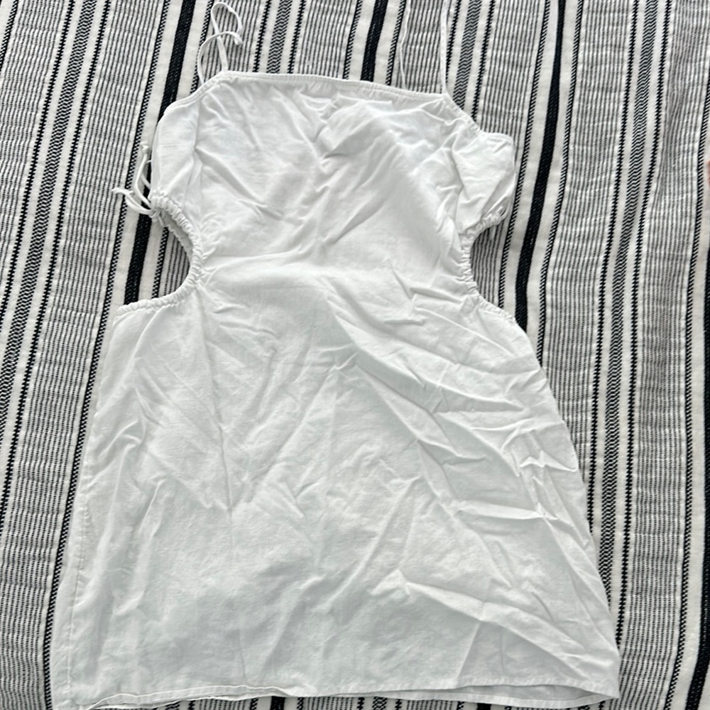 Aerie White Spaghetti Strap Slip Dress